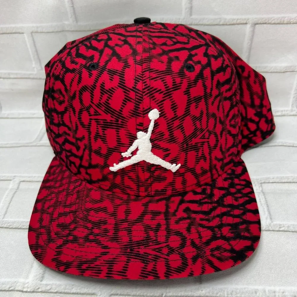 Air Jordan Cement Elephant Jumpman Hat Snapback‎ Cap Red Men